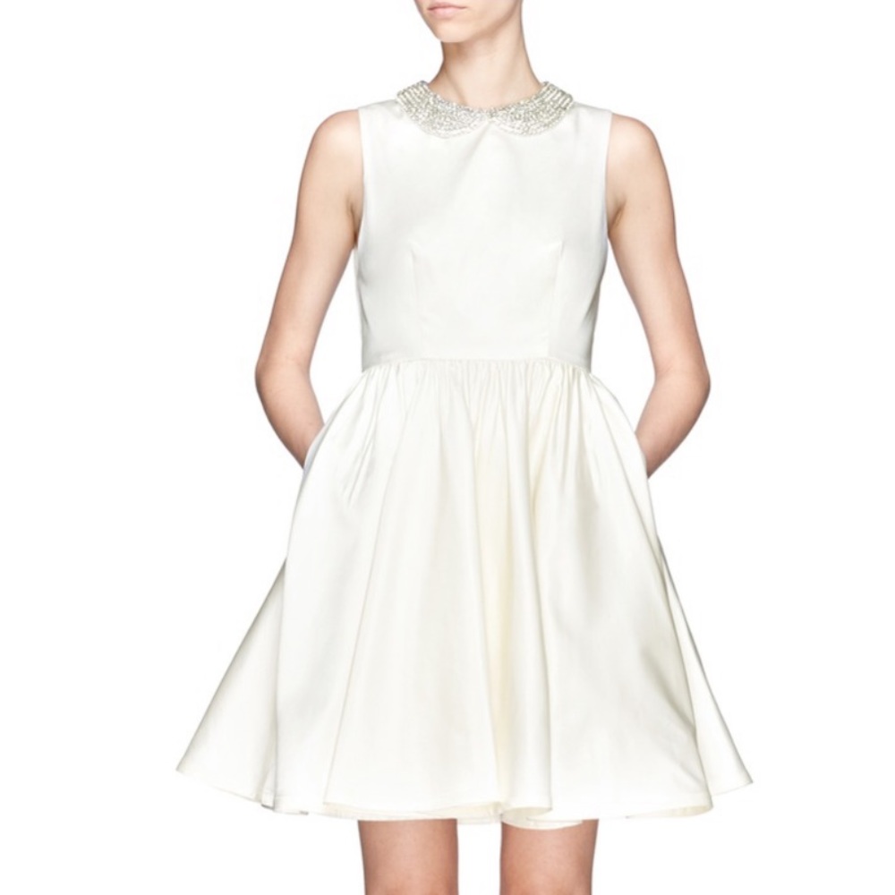 Alice & Olivia rhinestone and lace Lollie dress